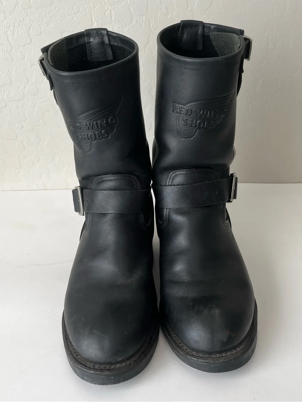 Red Wing Shoes 968 Leather Motorcycle Moto Boots Black Size Men’s 7 D